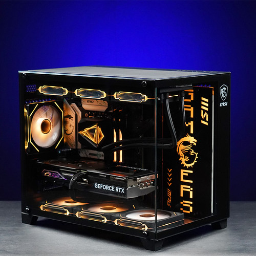 MSI微星海景房电脑主机i5 12400F/13400F/14600KF台式机RTX5060Ti/5070显卡DIY组装机无畏契约三角洲台式整机 - 图0