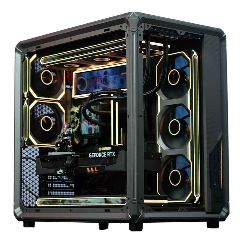 MSI微星乔思伯X400海景房台式机DIY电脑主机9800X3D/9850X3D/5070/5080全家桶显卡整机FPS三角洲DIY组装机,淘宝优惠券,粉丝福利购,淘宝优惠卷