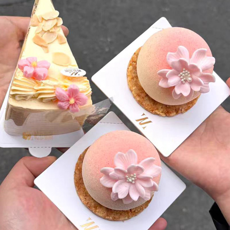 巧克力蛋糕装饰粉色樱花双层艺术花翻糖成品母亲节甜品烘焙摆件,淘宝优惠券,粉丝福利购,淘宝优惠卷