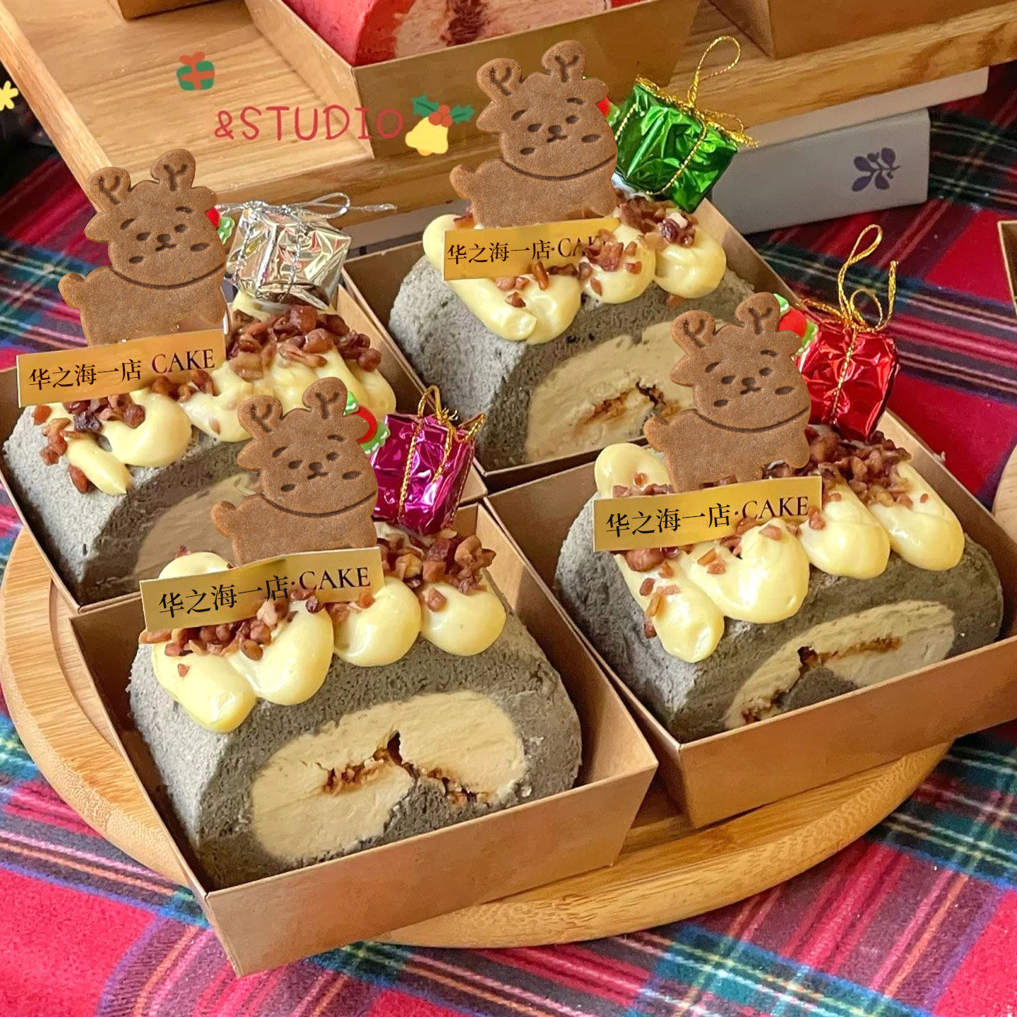 圣诞节蛋糕装饰饼干麋鹿花环圣诞老人姜饼人可可曲奇甜品烘焙摆件,淘宝优惠券,粉丝福利购,淘宝优惠卷