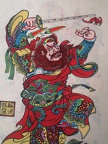 Wuqiang wooden version handmade year painting Zhong Kui gift collection dispensers to recommend promotion