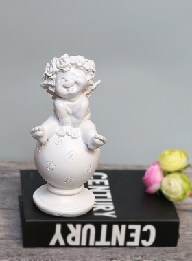 天使可爱风书房样板间树脂工艺品