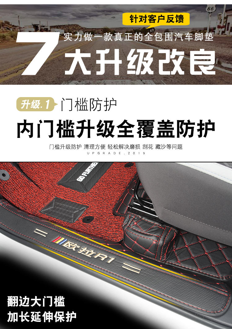 19/23款长城欧拉R1黑猫脚垫 长城欧拉r1新能源专用全包围汽车脚垫,淘宝优惠券,粉丝福利购,淘宝优惠卷