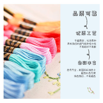 447 ສີມື embroidery thread free tool set embroidery thread set European style 25 cotton thread embroidery thread cross stitch thread