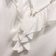 ຄໍ V ເສື້ອ chiffon ສີແຂງແບບເກົາຫລີໃຫມ່ອື່ນໆ