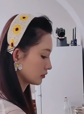 花儿与少年李沁马思纯同款洗脸束发带魔术贴发带碎发整理神器头带