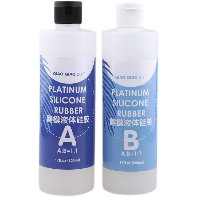 UV滴胶食品级AB胶倒模翻模硅胶自制模具材料diy液体半透明硅胶_虎窝淘