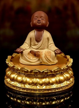 实木黑檀金色莲花佛像底座