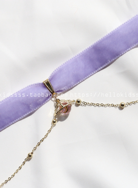 粉紫星球 日系少女可爱原宿软妹子项圈choker