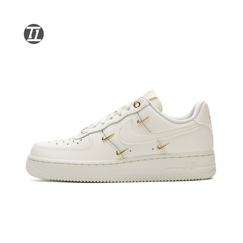 耐克NIKE AIR FORCE 1空军一号女子AF1多钩经典板鞋FV3654-111 - 图3