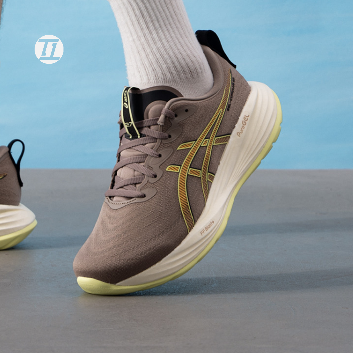 Asics/亚瑟士 Gel-Cumulus 27 百搭防滑耐磨低帮运动跑鞋1011B960 - 图1