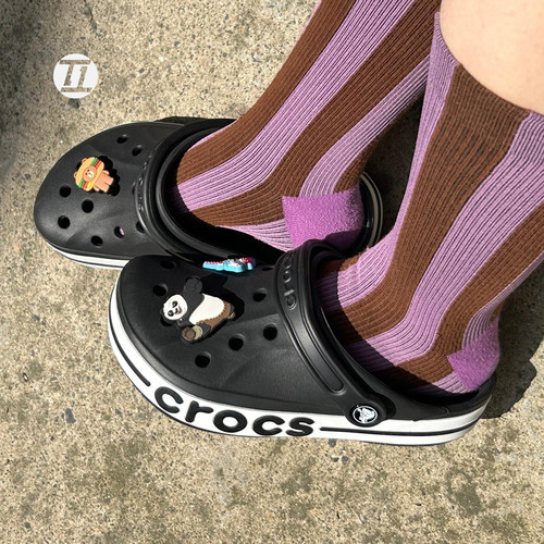 Crocs洞洞鞋男卡骆驰夏季包头女凉鞋休闲沙滩鞋时尚凉拖鞋 205089 - 图1