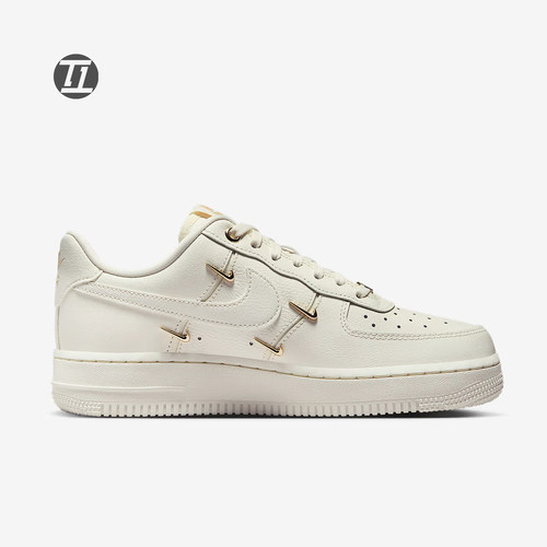 耐克NIKE AIR FORCE 1空军一号女子AF1多钩经典板鞋FV3654-111 - 图1