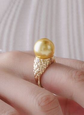 s925纯银银饰戒指配件珍珠饰品diy手工制作光版开口调节戒指空托