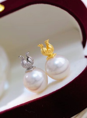 DIY手工制作珍珠项坠不含珍珠单个哑光吊坠银饰 s925纯银吊坠配件