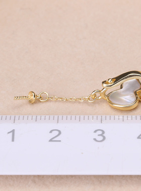 DIY手工制作珍珠项坠不含珍珠套装葫芦银饰 s925纯银多功能配件