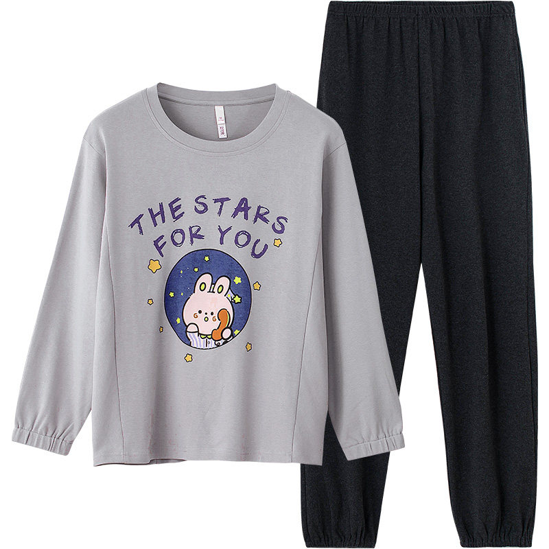 小熊奶黄包联名春秋季纯棉可爱睡衣 黛梦思睡衣/家居服套装