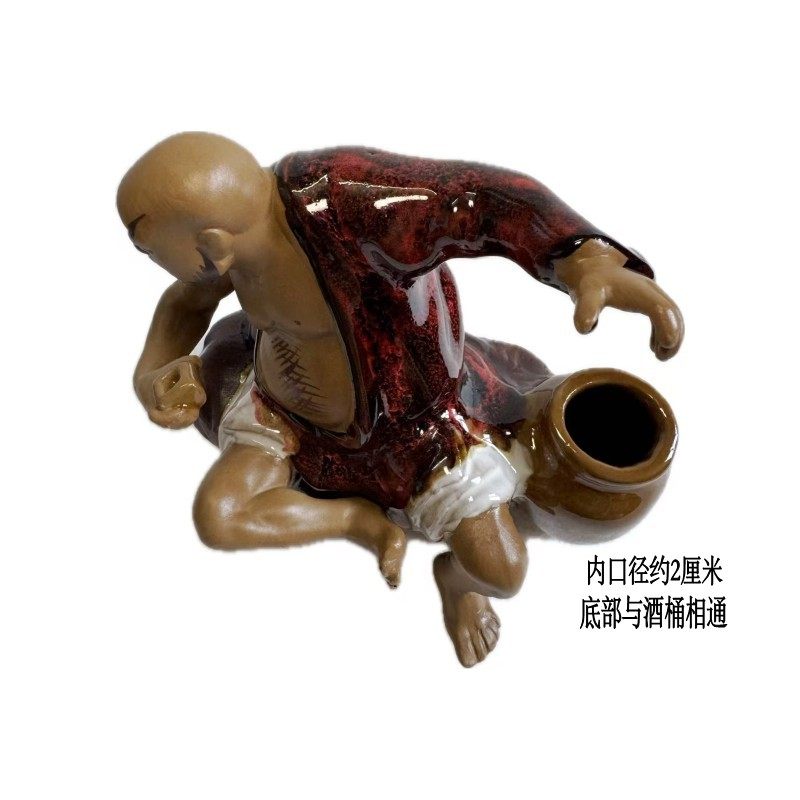 石湾公仔鲁智深陶瓷摆件倒拔杨柳家居盆栽假山造景水浒传人物装饰,淘宝优惠券,粉丝福利购,淘宝优惠卷