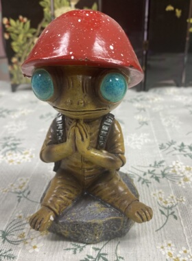 精灵摆件万圣节个性外星人装饰树脂工艺品居家摆件