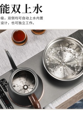 妙胜全自动双上水电热茶炉316L