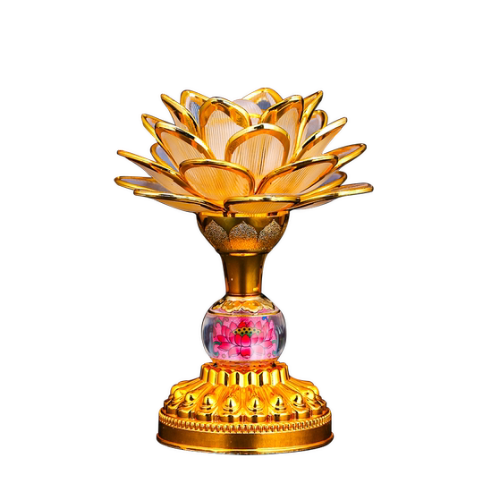 Colorful Lotus Lantern Bodhisattva Buddha Lamp