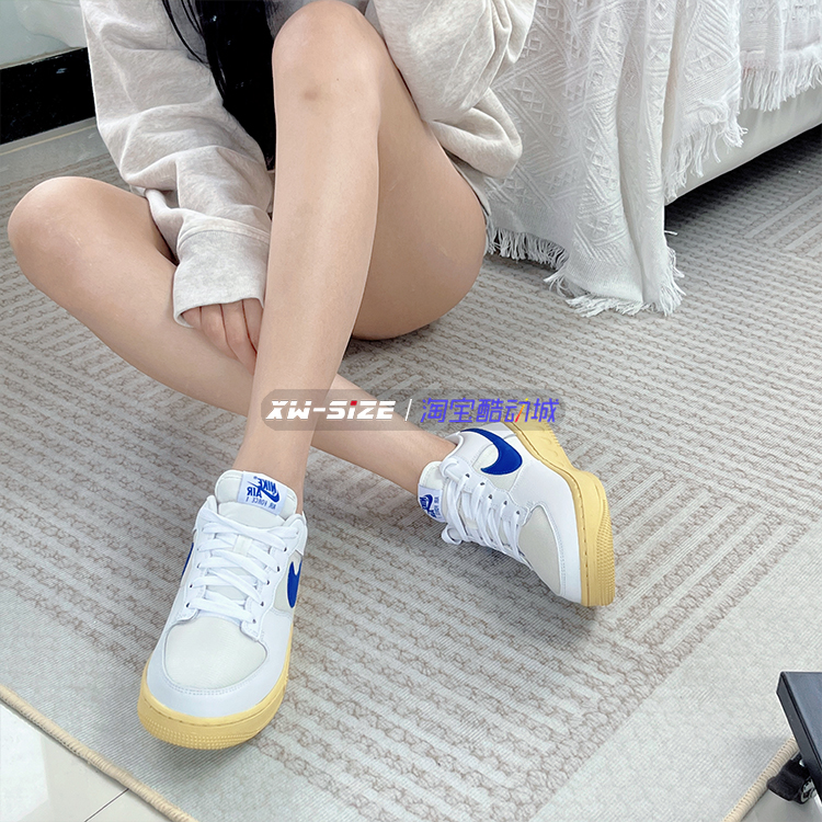 向往体育Nike耐克Air Force 1女子做旧空军AF1板鞋DQ6029-101/102-图0