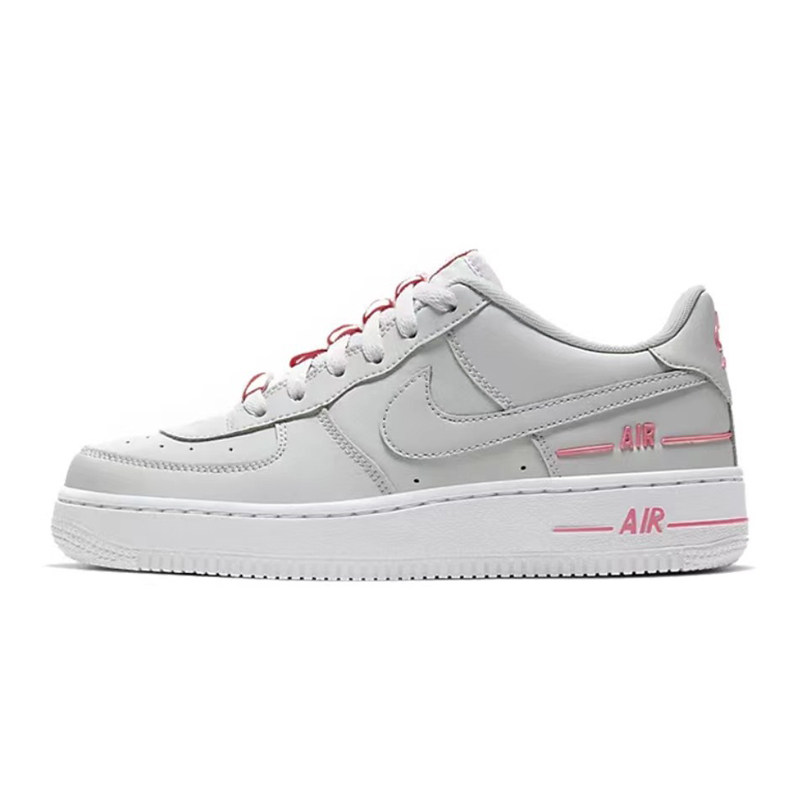 向往体育 Nike/耐克AirForce1女子灰粉串标AF1空军板鞋CJ4092-002,淘宝优惠券,粉丝福利购,淘宝优惠卷