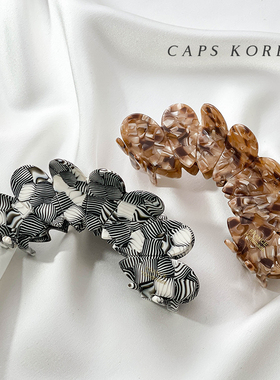 CAPS KOREA｜高级感气质抓夹女中号发夹后脑勺盘发无痕鲨鱼夹头饰