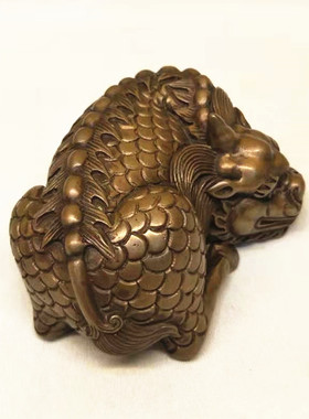 古铜都铜陵铜工艺品礼品铜器装饰品手把件文房用品青铜麒麟镇纸