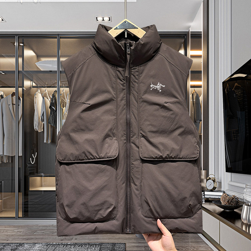 冬季新款男士羽绒马甲立领加厚情侣鸟家工装马夹休闲保暖坎肩外套,淘宝优惠券,粉丝福利购,淘宝优惠卷