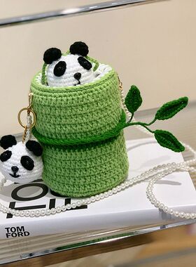 diy手工编织水桶包毛线材
