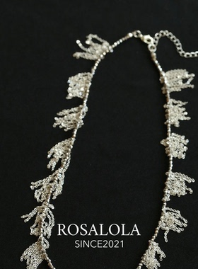 ROSALOLA 碎光蕾丝·法式浪漫复古流苏项链·LOLA系列 061101