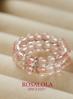 ROSALOLA 甜莓桃花·法式浪漫天然石戒指·LOLA系列 041905