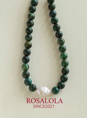 ROSALOLA 墨玉柔光·复古新中式串珠项链·LOLA系列 010406