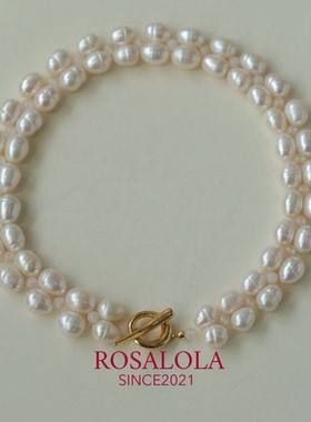 ROSALOLA 豆蔻年华·法式浪漫复古珍珠项链颈链·LOLA系列 012801
