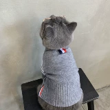 Кошка осень и зимняя одежда Pet Cat Cat Котенок Короткий голубая кошачь