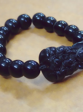 地摊货源黑曜石观音招财转运手串