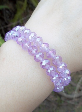 紫水晶手链爆闪紫水晶手串
