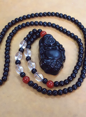 多色可选笑佛吊坠毛衣链大量现货