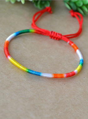 手工编织端午节五彩绳