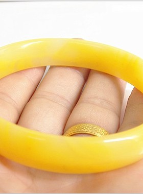 晚霞红玻璃玉手镯