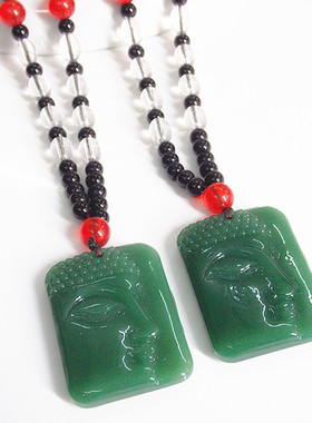 新疆和田玉吊坠项链男女款佛牌