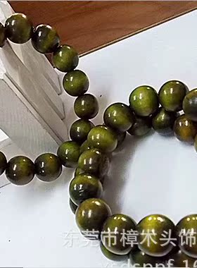 15MM 精美仿紫檀佛珠手链 香味仿沉香佛头佛珠手串 念珠手链