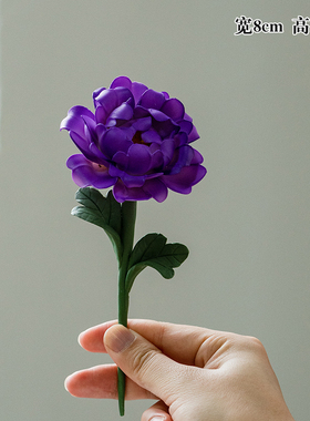 陶瓷仿真花德化牡丹花手捏花花枝