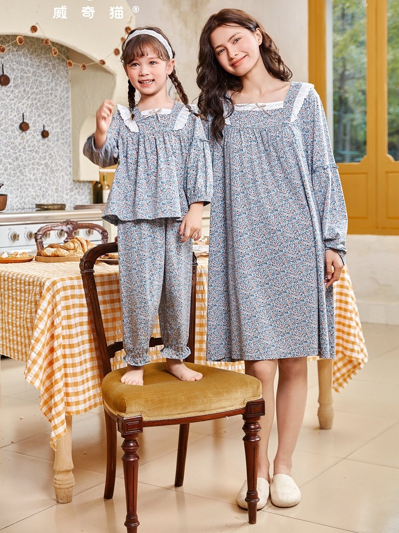 威奇猫夏款莫代尔童成人家居服家居裙睡衣套装睡裙亲子装,淘宝优惠券,粉丝福利购,淘宝优惠卷