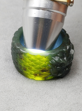 和田玉龙头扳指男士大拇指复古文玩新疆且末料青玉寿面纹貔貅指环