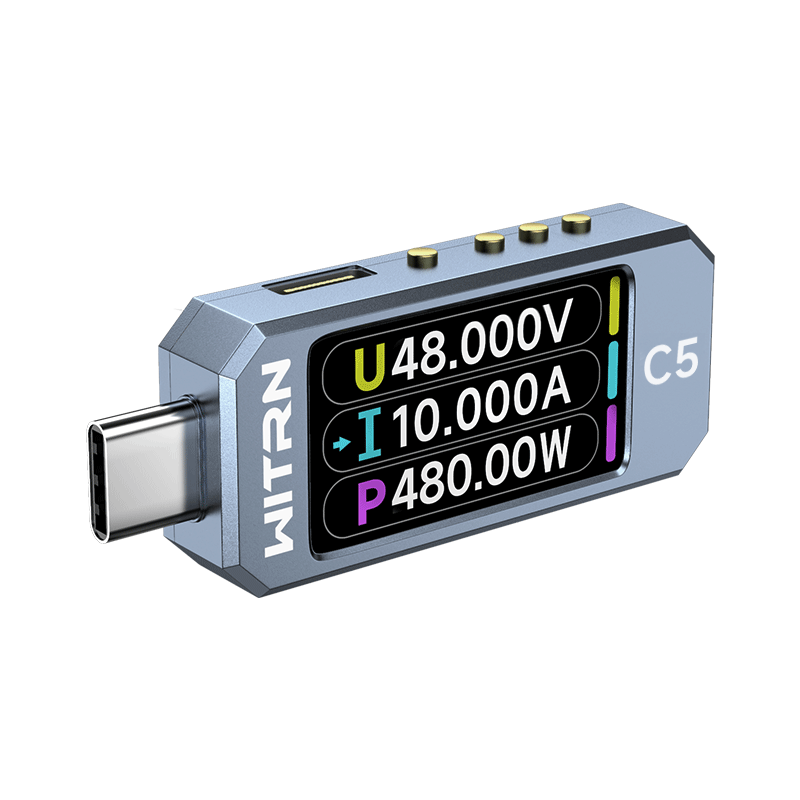 WITRN维简C4检测仪USB电压电流表测试仪PD3.1诱骗EPR老化激活48V - 图3