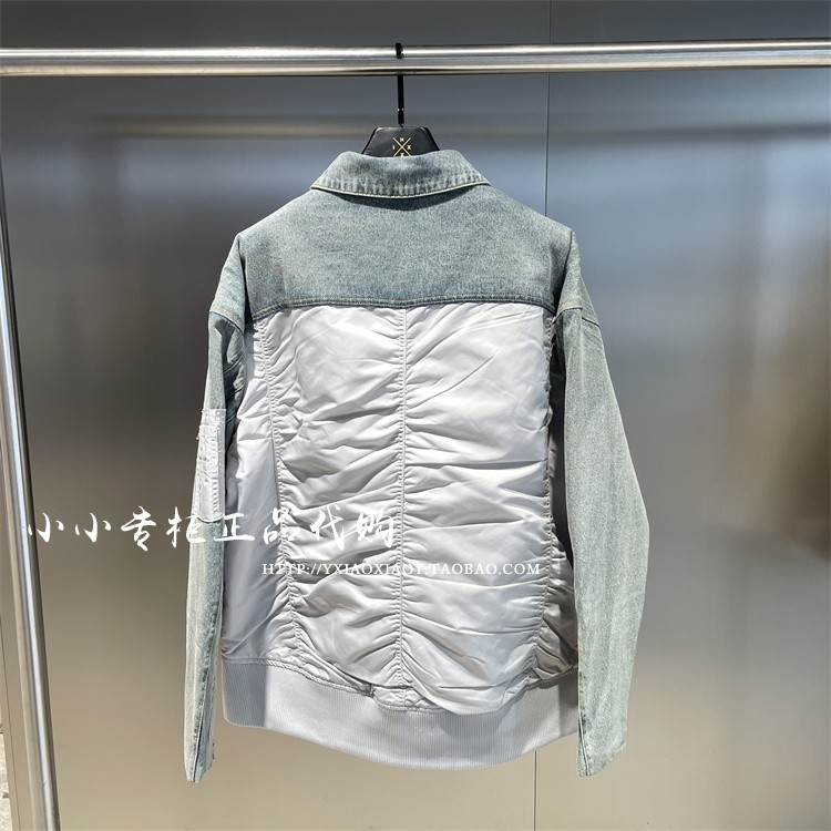 INXX TOFOURTH专柜正品 2023冬款男女拼接加棉牛仔外套TFD4149101 - 图2