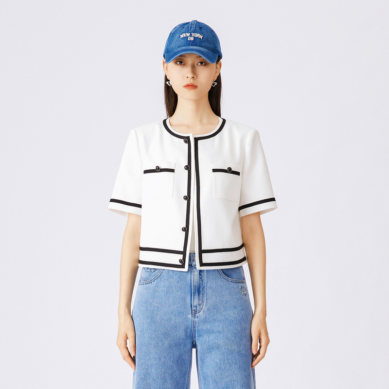  peoleo飘蕾短外套