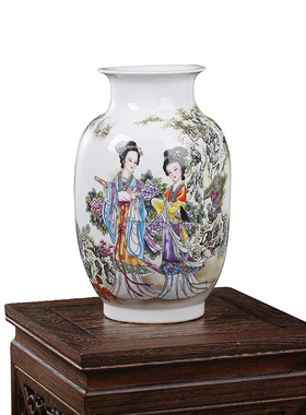 包邮大号景德镇陶瓷餐厅陶瓷花瓶
